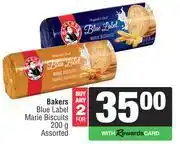 Spar Bakers Blue Label Marie Biscuits Assorted-For 2 x 200g offer