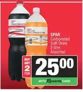 Spar Spar Carbonated Soft Drink Assorted-For 2 x 2L offer