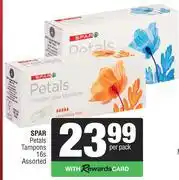 Spar Spar Petals Tampons Assorted-16s Per Pack offer