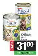 Spar Spar Purr Fect Wet Kitten Food Assorted-For 2 x 400g offer