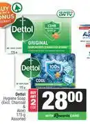 Spar Dettol Hygiene Soap-For 2 x 175g offer