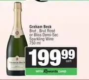 Spar Graham Beck Brut, Brut Rose Or Bliss Demi Sec Sparkling Wine-750ml Each offer