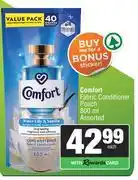 Spar Comfort Fabric Conditioner Pouch Assorted-800ml offer