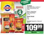 Spar Snowflake Cake Wheat Flour/White Bread Flour 2.5Kg+Iwisa Or Super Sun Super Maize Meal 2.5Kg-For All offer