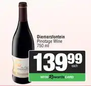 Spar Diemersfontein Pinotage Wine-750ml Each offer