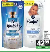 Spar Comfort Fabric Conditioner Pouch Assorted-800ml Each offer