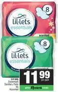 Spar Lil Lets Essentials Sanitary Pads Assorted-8s Per Pack offer
