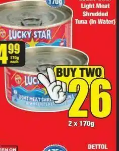 Boxer Lucky star tuna in sunflower oil 2 offer