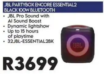 JBL PARTYBOX ENCORE ESSENTIAL2 BLACK