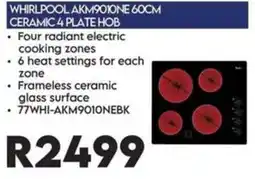 Sounds Great Whirlpool AKM9010NE 60CM Ceramic 4 Plate Hob offer