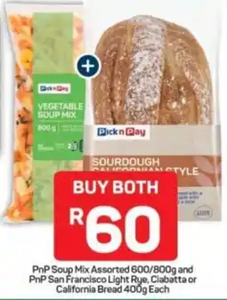 Pick n Pay Pick n Pay Vegetable Soup Mix Assorted offer