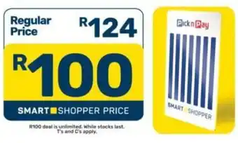 Pick n Pay SMART SHOPPER offer