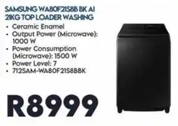 Sounds Great Samsung AI Top Loader Washing offer