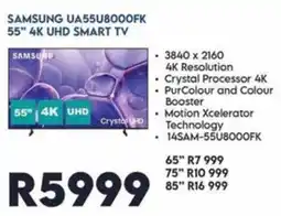 Sounds Great Samsung 55" 4K UHD Smart TV offer