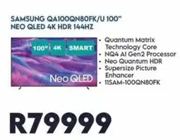 Sounds Great Samsung 100" Neo QLED 4K HDR 144HZ offer