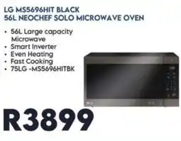 Sounds Great LG Black Neochef Solo Microwave Oven offer