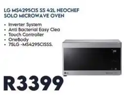 Sounds Great LG MS4295CIS SS 42L NEOCHEF SOLO MICROWAVE OVEN offer