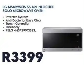 Sounds Great LG MS4295CIS SS 42L NEOCHEF SOLO MICROWAVE OVEN offer