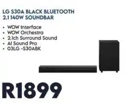 Sounds Great LG S30A Black Bluetooth 2.1 140w Soundbar offer