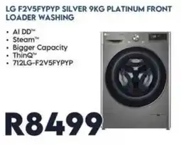 Sounds Great LG F2V5FYPYP SILVER 9KG PLATINUM FRONT LOADER WASHING offer
