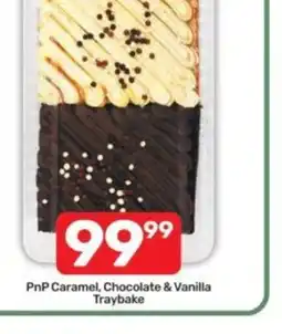Pick n Pay PnP Caramel, Chocolate & Vanilla Traybake offer