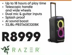 Sounds Great Razer 32JBL-PBSTAGE320BK offer