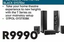 Sounds Great POLK AUDIO T50/T50/T50 BLACK SYSTEM offer