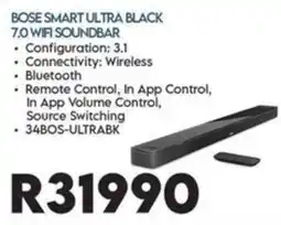 Sounds Great Bose Smart Ultra Black 7.0 WiFi Soundbar offer