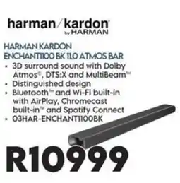 Sounds Great harman/kardon ENCHANT1100 BK 11.0 ATMOS BAR offer