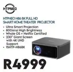 Sounds Great HTPNEO H86 BK FULL HD SMART HOME THEATER PROJECTOR offer