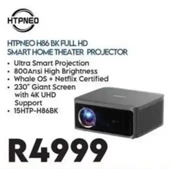 Sounds Great HTPNEO H86 BK FULL HD SMART HOME THEATER PROJECTOR offer
