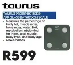 Sounds Great taurus APP GLASS BATHROOM SCALE offer