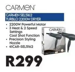 Sounds Great CARMEN TURBLO 2200W DRYER offer