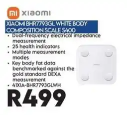 Sounds Great Xiaomi BHR7793GL White Body Composition Scale S400 offer