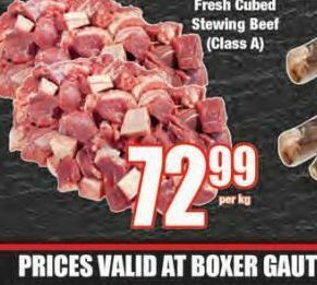 Boxer Stewing beef offer