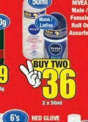 Boxer Nivea roll-on offer