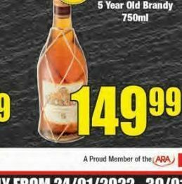 Boxer Viceroy brandy offer