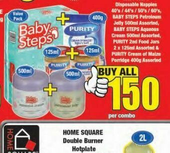 Boxer Baby steps nappies offer