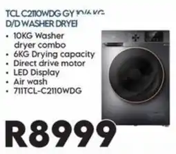Sounds Great TCL C2110WDG GY 10KG D/D WASHER DRYER offer