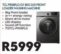 Sounds Great TCL P1108FLG GY 8KG D/D FRONT LOADER WASHING MACHINE offer