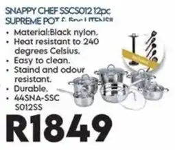 Sounds Great SNAPPY CHEF SSCS012 12pc SUPREME POT offer