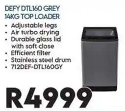 Sounds Great DEFY DTL160 GREY 14KG TOP LOADER offer