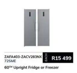 Sounds Great 60CM Upright Fridge or Freezer offer