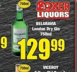 Boxer Belgravia gin offer
