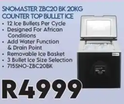 Sounds Great SNOMASTER ZBC20 BK 20KG COUNTER TOP BULLET ICE offer