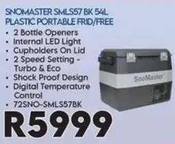 Sounds Great Snomaster Smls57 Bk 54l Plastic Portable Frid/free offer