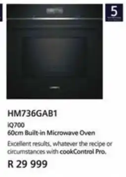 Sounds Great iQ700 60cm Built-in Microwave Oven offer