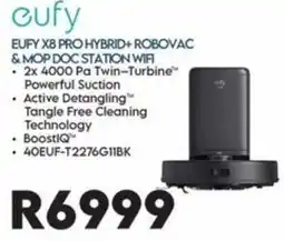 Sounds Great eufy EUFY X8 PRO HYBRID+ ROBOVAC & MOP DOC STATION WIFI offer