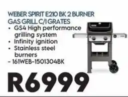 Sounds Great Weber Spirit E210 BK 2 Burner Gas Grill C/I Grates offer
