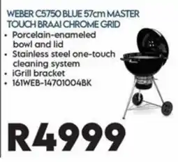 Sounds Great Weber C5750 Blue 57cm Master Touch Braai Chrome Grid offer